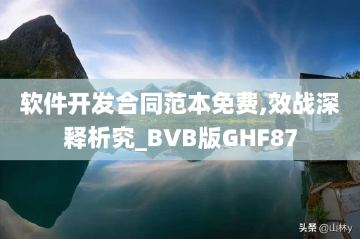 软件开发合同范本免费,效战深释析究_BVB版GHF87