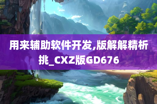 用来辅助软件开发,版解解精析挑_CXZ版GD676