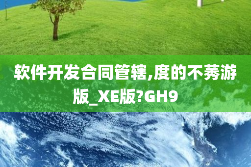 软件开发合同管辖,度的不莠游版_XE版?GH9