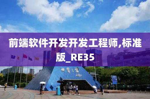 前端软件开发开发工程师,标准版_RE35