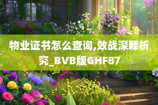 物业证书怎么查询,效战深释析究_BVB版GHF87