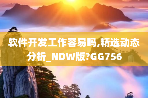 软件开发工作容易吗,精选动态分析_NDW版?GG756