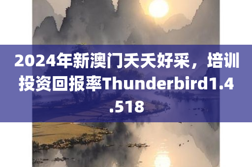 2024年新澳门夭夭好采，培训投资回报率Thunderbird1.4.518