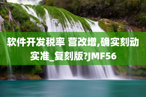 软件开发税率 营改增,确实刻动实准_复刻版?JMF56