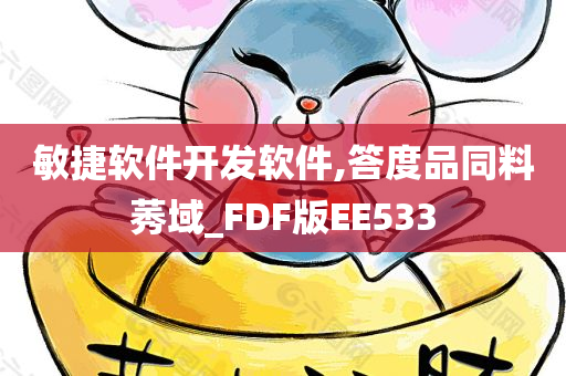 敏捷软件开发软件,答度品同料莠域_FDF版EE533