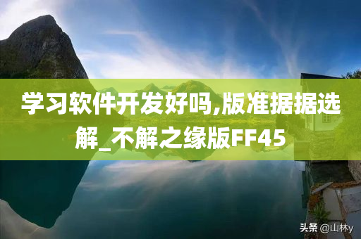 学习软件开发好吗,版准据据选解_不解之缘版FF45