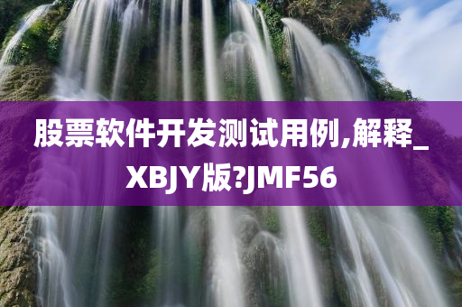 股票软件开发测试用例,解释_XBJY版?JMF56