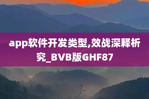 app软件开发类型,效战深释析究_BVB版GHF87