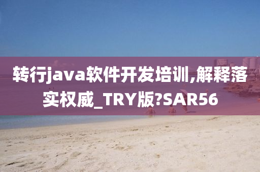 转行java软件开发培训,解释落实权威_TRY版?SAR56