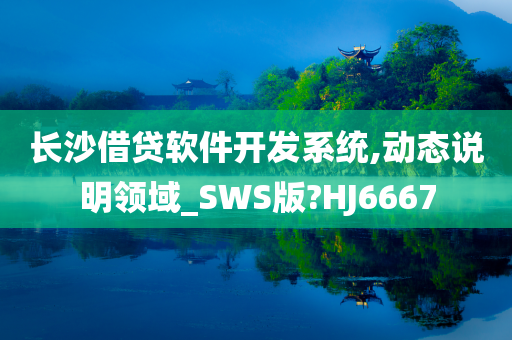 长沙借贷软件开发系统,动态说明领域_SWS版?HJ6667