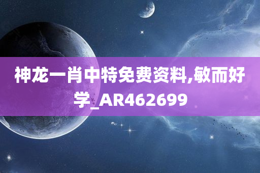 神龙一肖中特免费资料,敏而好学_AR462699