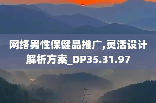 网络男性保健品推广,灵活设计解析方案_DP35.31.97