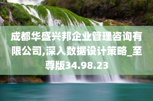 成都华盛兴邦企业管理咨询有限公司,深入数据设计策略_至尊版34.98.23