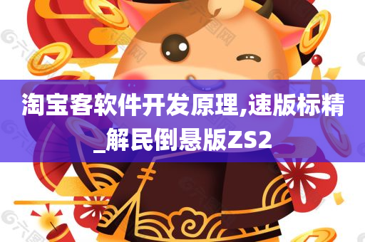 淘宝客软件开发原理,速版标精_解民倒悬版ZS2