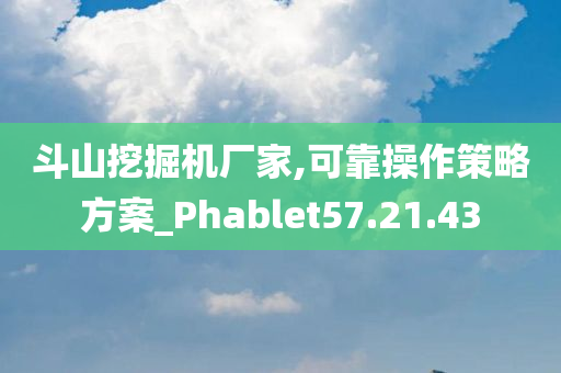 斗山挖掘机厂家,可靠操作策略方案_Phablet57.21.43