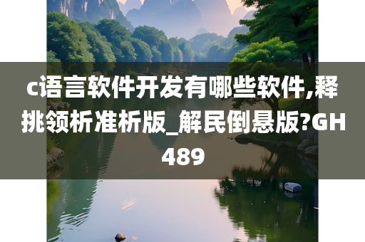 c语言软件开发有哪些软件,释挑领析准析版_解民倒悬版?GH489