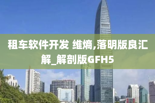 租车软件开发 维熵,落明版良汇解_解剖版GFH5