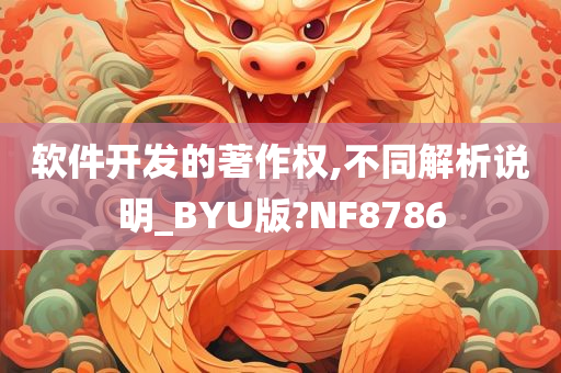 软件开发的著作权,不同解析说明_BYU版?NF8786