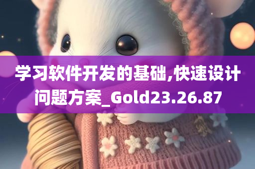 学习软件开发的基础,快速设计问题方案_Gold23.26.87