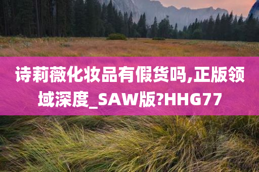 诗莉薇化妆品有假货吗,正版领域深度_SAW版?HHG77