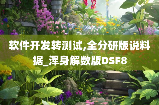 软件开发转测试,全分研版说料据_浑身解数版DSF8