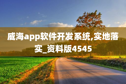 威海app软件开发系统,实地落实_资料版4545