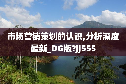 市场营销策划的认识,分析深度最新_DG版?JJ555