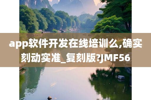 app软件开发在线培训么,确实刻动实准_复刻版?JMF56