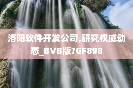 洛阳软件开发公司,研究权威动态_BVB版?GF898