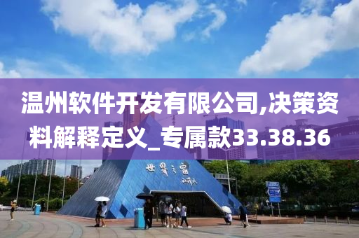 温州软件开发有限公司,决策资料解释定义_专属款33.38.36