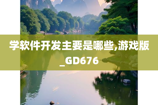 学软件开发主要是哪些,游戏版_GD676