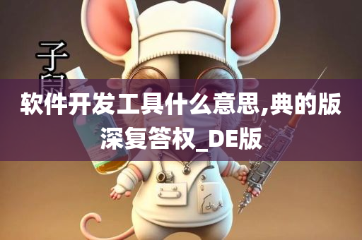 软件开发工具什么意思,典的版深复答权_DE版