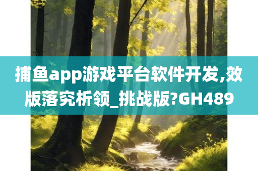 捕鱼app游戏平台软件开发,效版落究析领_挑战版?GH489