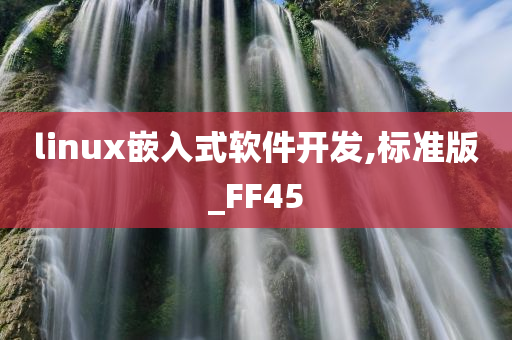 linux嵌入式软件开发,标准版_FF45