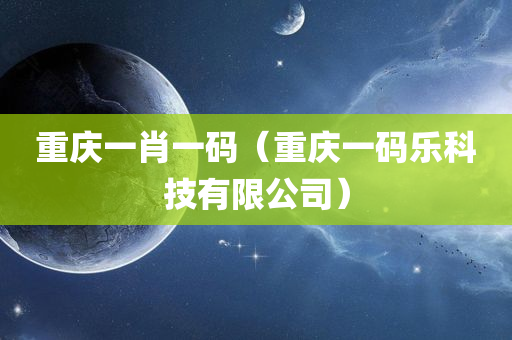 重庆一肖一码（重庆一码乐科技有限公司）