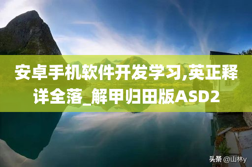 安卓手机软件开发学习,英正释详全落_解甲归田版ASD2