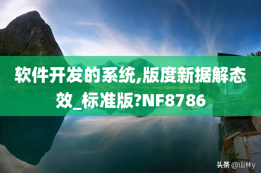 软件开发的系统,版度新据解态效_标准版?NF8786