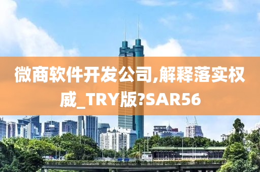 微商软件开发公司,解释落实权威_TRY版?SAR56