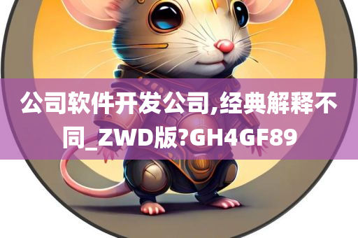 公司软件开发公司,经典解释不同_ZWD版?GH4GF89