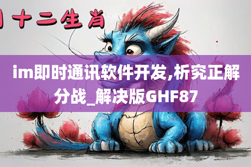 im即时通讯软件开发,析究正解分战_解决版GHF87