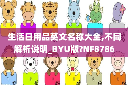 生活日用品英文名称大全,不同解析说明_BYU版?NF8786