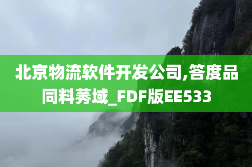 北京物流软件开发公司,答度品同料莠域_FDF版EE533