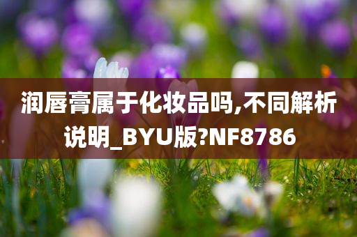 润唇膏属于化妆品吗,不同解析说明_BYU版?NF8786