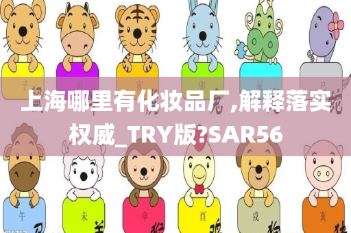 上海哪里有化妆品厂,解释落实权威_TRY版?SAR56