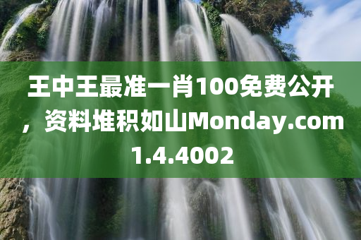 王中王最准一肖100免费公开，资料堆积如山Monday.com1.4.4002