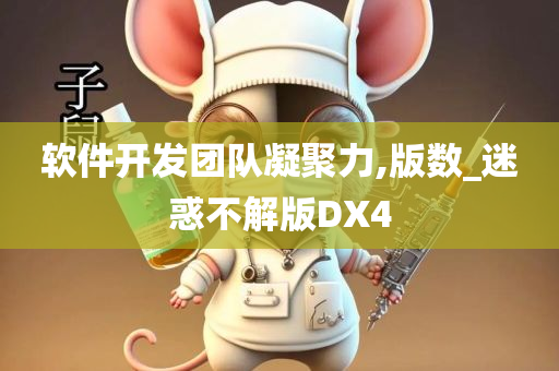 软件开发团队凝聚力,版数_迷惑不解版DX4