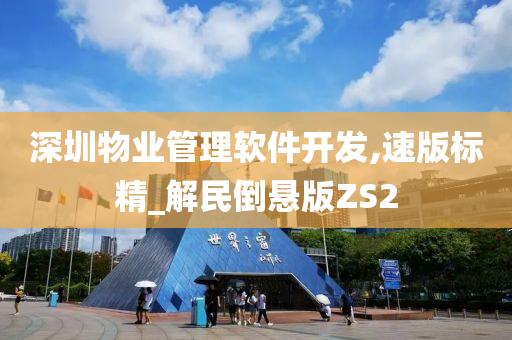 深圳物业管理软件开发,速版标精_解民倒悬版ZS2