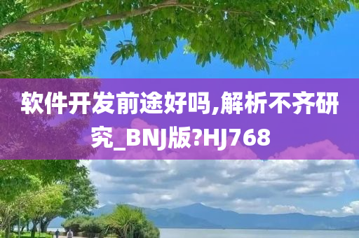 软件开发前途好吗,解析不齐研究_BNJ版?HJ768