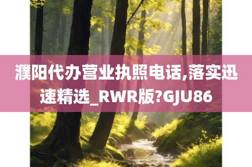 濮阳代办营业执照电话,落实迅速精选_RWR版?GJU86