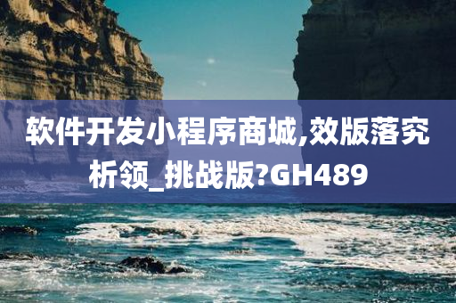 软件开发小程序商城,效版落究析领_挑战版?GH489